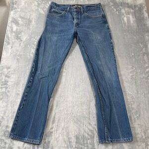 Lee Regular Fit Straight Leg Mens Jeans 33x32 Medium Wash Blue Denim 2008989